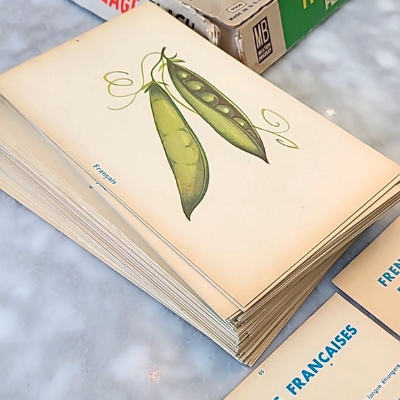 French Language Flash Cards Milton Bradley 1960 - Picture 4 of 4